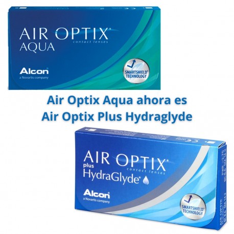 Air Optix Aqua ahora es Plus Hydraglyde
